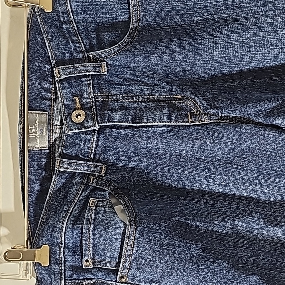 Net women's blue jeans, straight leg.‎  Size 32. Original denim collection. - Picture 2 of 4